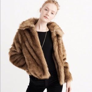 Abercrombie Faux Fur Jacket New Without Tags